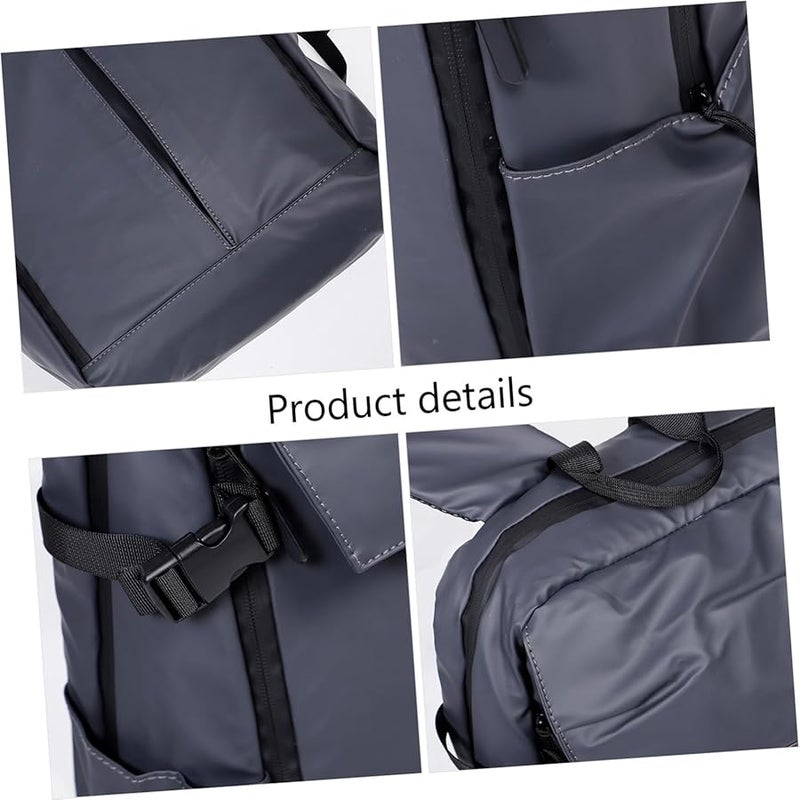 حقيبة ظهر سفر خفيفة الوزن متعددة الوظائف من Ciieeo للرياضات وركوب الدراجات والمكتب باللون الرمادي - Image 3